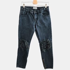 One Teaspoon Freebirds Jeans Black Size 25 Grunge